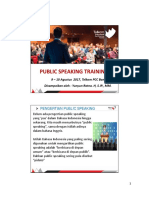 Materi Pelatihan Public Speaking