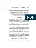 Philippine Agenda 21: - From The Preamble of Agenda 21