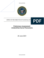 OVNI - UFO RELATÓRIO Prelimary Assessment UAP 20210625