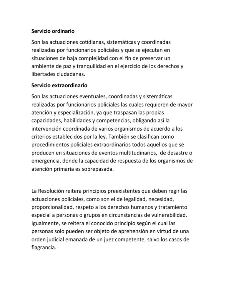 Servicio Ordinario y Extraordinario PDF
