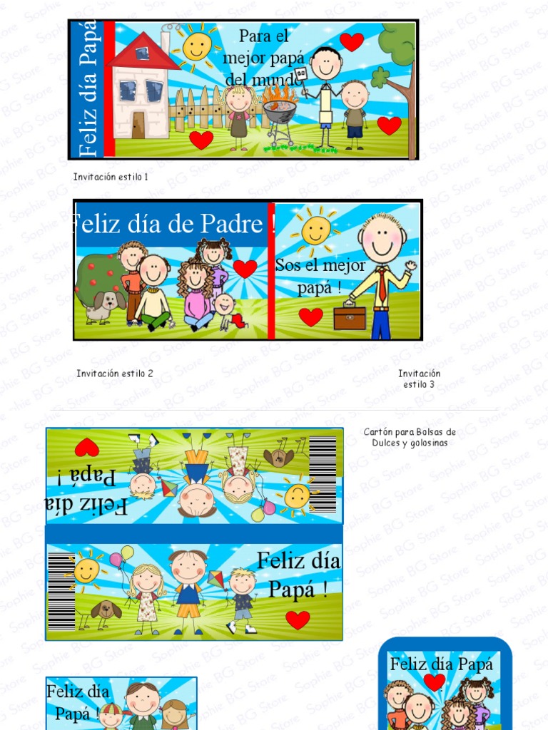Kit Imprimible para el Día del Padre | PDF | Cocina, comidas y vino ...