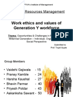 Work Ethics of Generation Y