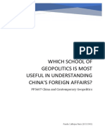 Which School of Geopolitics Is Most Useful in Understanding China'S Foreign Affairs?