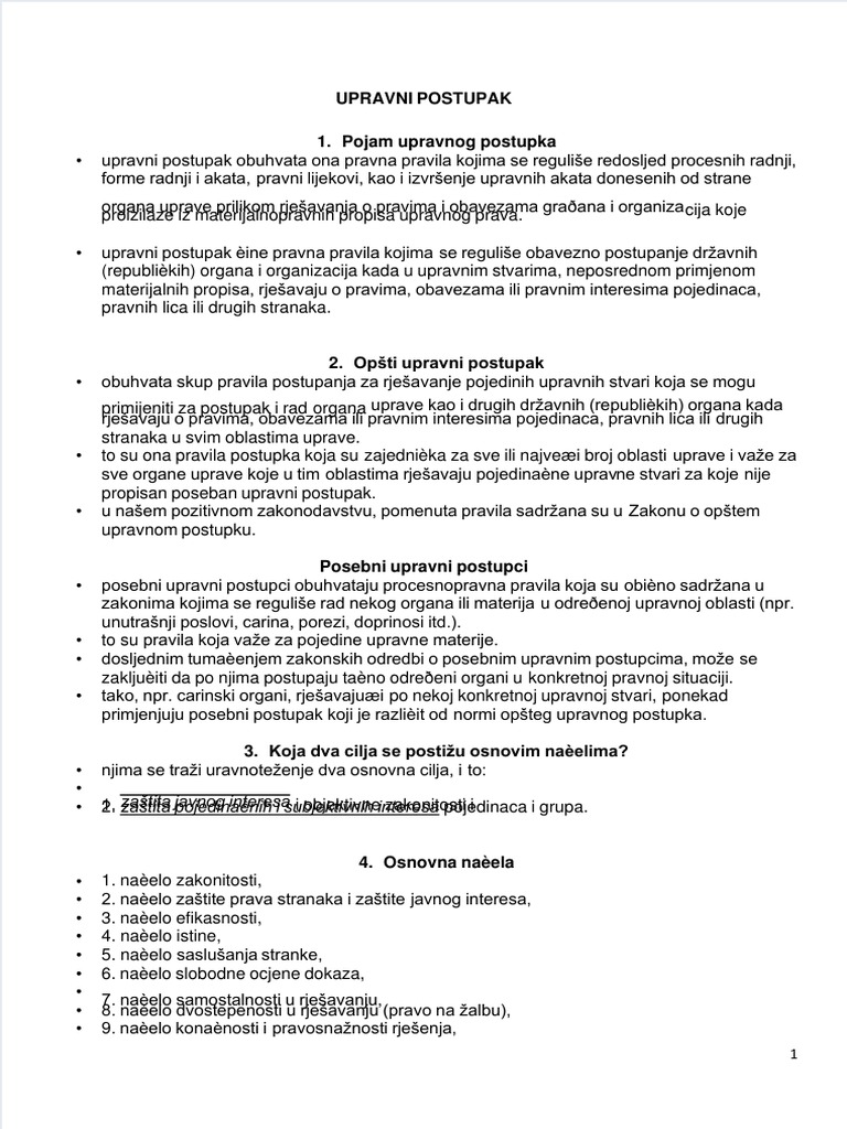 Upravno Procesno Pravo | PDF
