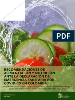 Recomendaciones de Alimentación y Nutrición Ante La Declaración de Emergencia Sanitaria Por Covid-19 en Colombia