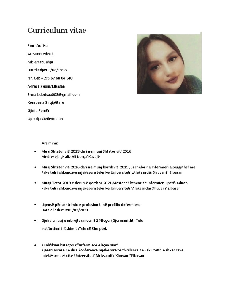 Dorisa CV PDF | PDF