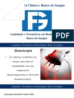 Legislação e Normativas Em Hemoterapia e Banco de Sangue (1)