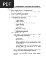 Supplement 7: Capacity and Constraint Management