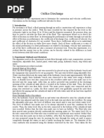 Experiment 2 - Flow Through An Orifice Lab Report | PDF | Pressure ...