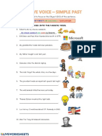 Structure: Change The Sentences Into The Passive Voice