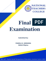 Miranda, Pamela G.-Final Examination