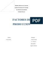 Factores producción control técnicas