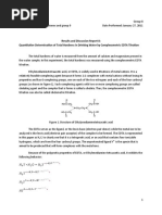 Download Experiment 8 Results and Discussion ReportQuantitative Determination of Total Hardness in Drinking Water by Complexometric EDTA Titration by Nathalie Dagmang SN51635423 doc pdf