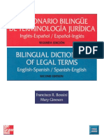 Bilingual Dictionary of Legal Terms • Diccionario Bilingüe de Terminología Jurídica