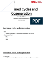 Combined Cycles and Cogeneration Performance Analysis