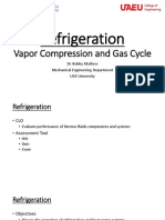 Refrigeration: Vapor Compression and Gas Cycle
