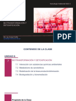 Unidad Ii: Mecanismos de La Toxicocinética de La Contaminación