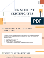 Super Student Certificates by Slidesgo