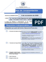 Requistos de Juramentacion