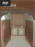 García, S. Rest. fragmentos mosaico termas de Bilbilis. 2009