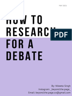 How To Research For A Debate