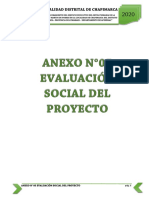 Informe #05 de Evaluación Social Del Proyecto
