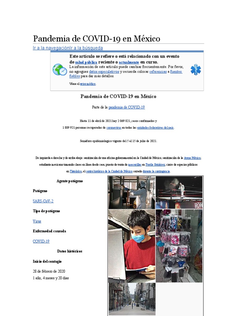 Pandemia de COVID | PDF | Inmunología | Ciencias de la Salud