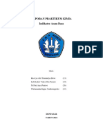 Laporan Praktikum Indikator Asam Basa Alami