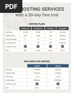 Web Hosting Services: With A 30-Day Free Trial