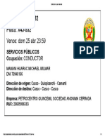 Pase Vehicular V82 Placa: X4J-532: Vence: Dom 25 Abr 23:59