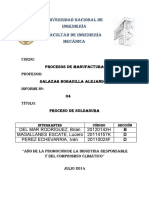 Informe 4 Procesos de Manufactura Soldadura