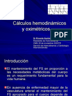 Cálculos Hemodinamica y Oximetricos