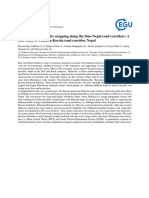 Landslide Susceptibility Mapping Along The Sino-Nepal Road Corridors: A Case Study of Pokhara-Korala Road Corridor, Nepal