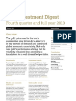 Gold Investment Digest: Fourth Quarter and Full Year 2010