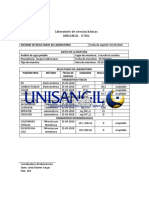 Informe de Resultados de Laboratorio Sedes Octubre - 2018