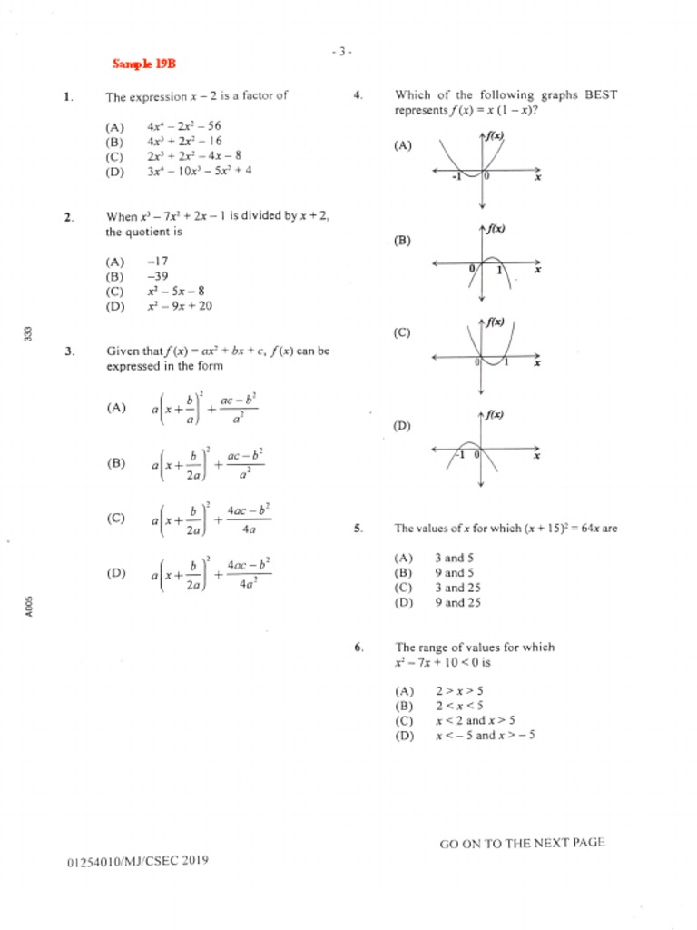 AM P1 Samples | PDF | Elementary Mathematics | Teaching Mathematics