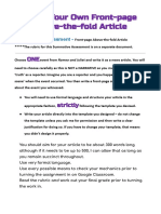 Write Your Own News Story Rubric