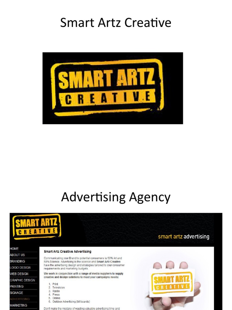 Smart Artz Creative Advertising Agency | PDF