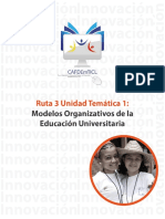 Modelos Organizativos de La Educacion Universitaria