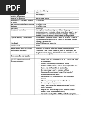 Instructional Design