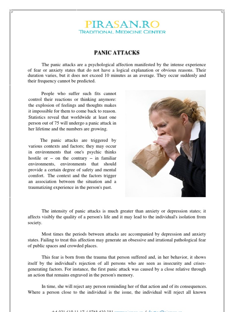 Panic Attacks | PDF | Panic Attack | Anxiety
