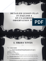 Detailed Lesson Plan in ENGLISH 4 PPT 2020-2021