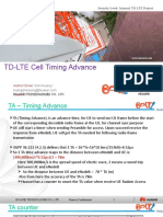 Huawei TD-LTE Timing Advance Project Details