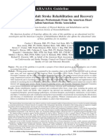 Guidelines for Adult Stroke Rehabilitation and Recovery. a Guideline for Healthcare Professionals From the American Heart Association I American Stroke Association