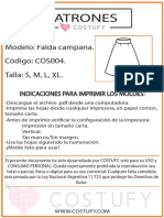 COS004 Falda Campana
