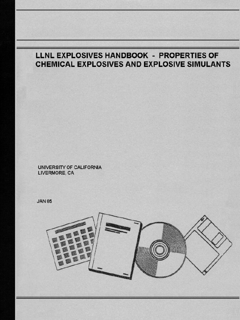 LLNL Explosives Handbook Properties of Chemical Explosives and Explosive | PDF