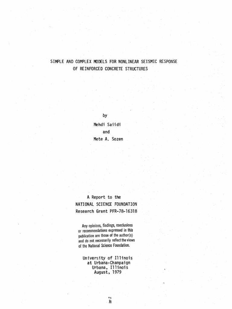 Simple and Complex Models For Nonlinear Analysis | PDF | Deformation ...