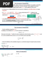 The Concept of Integration