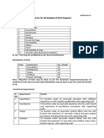 Norms For 50 Bedded AYUSH Hospital