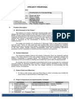 Sample Project Proposal - Construction of Bridge